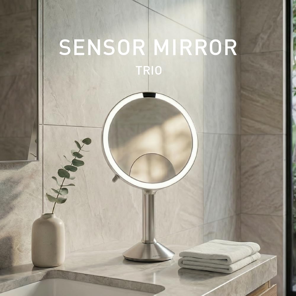 Amazon.com - simplehuman Sensor Mirror Trio, 1X 5X 10X